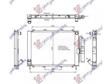HLADNJAK MOTORA I KLIME... za Nissan Kubistar od 2003. do 2009. god.