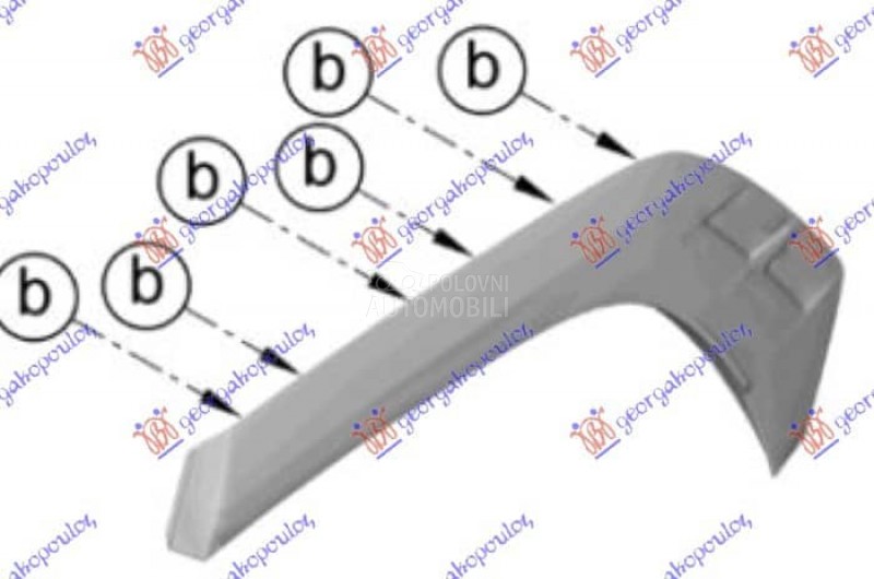 RUB PLASTICNI ZADNJEG...