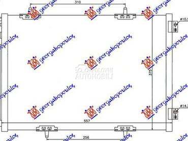 HLADNJAK KLIME BENZIN/DIZEL za Citroen C2 od 2008. do 2010. god.