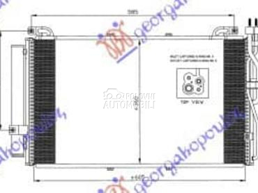 HLADNJAK KLIME 1.5 CRDi za Hyundai Matrix od 2001. do 2008. god.