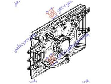 VENTILATOR KOMPLET... za Fiat 500 za 2017. god.