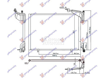 HLADNJAK KLIME 1.0 12v... za Ford B-Max za 2012. god.