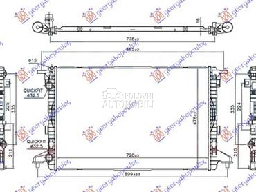 HLADNJAK MOTORA 1.4 TFSi... za Audi A4 od 2015. do 2018. god.