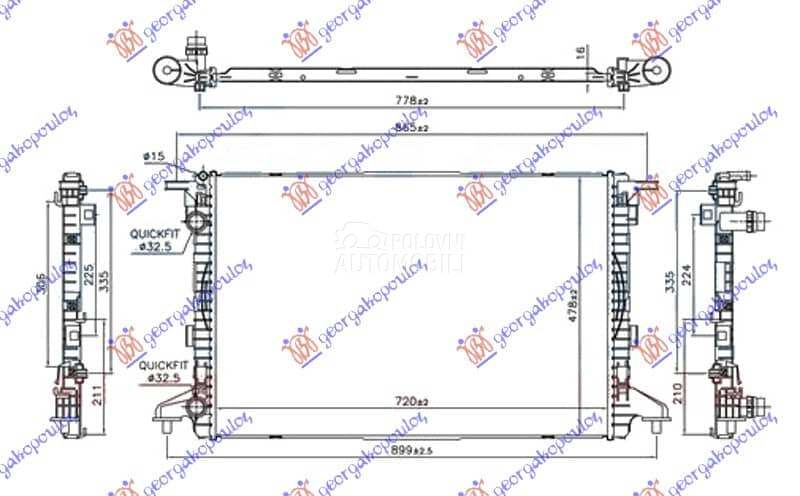 HLADNJAK MOTORA 1.4 TFSi...