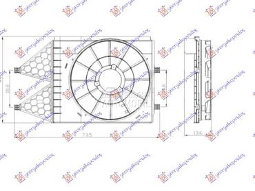 NOSAC VENTILATORA... za Audi A1 od 2010. do 2014. god.