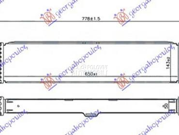 HLADNJAK INTERKULERA 1.6 za Mercedes Benz V Klasa od 2015. do 2015. god.