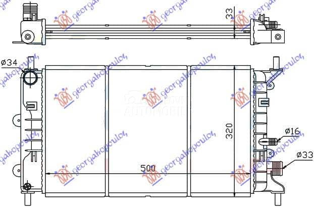HLADNJAK MOTORA 1.4/1.4i/1.6