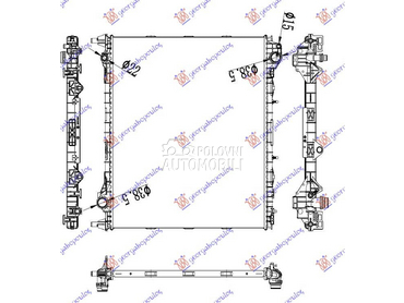 HLADNJAK MOTORA 2.0 TD DIZEL za Land Rover Discovery od 2016. do 2021. god.