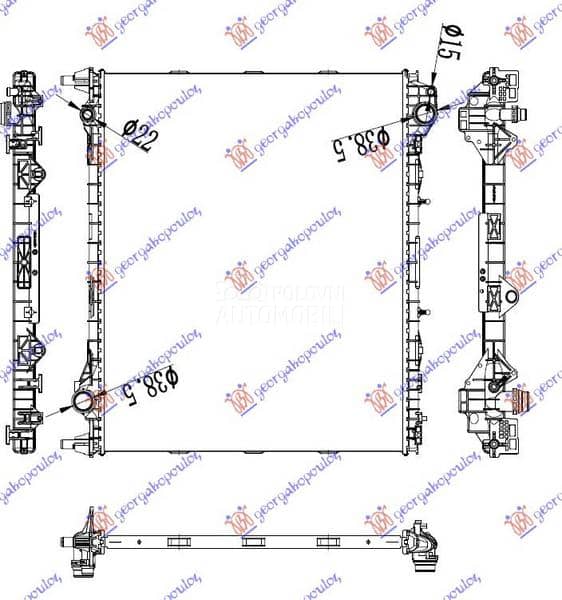 HLADNJAK MOTORA 2.0 TD DIZEL