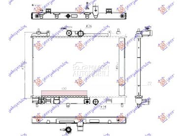 HLADNJAK MOTORA 1.6i 16V... za Nissan Tiida za 2007. god.