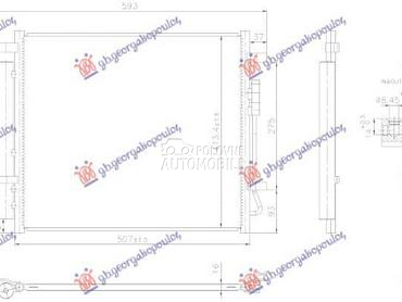 HLADNJAK KLIME 1.6 DIZEL /... za Hyundai Tucson od 2020. do 2024. god.