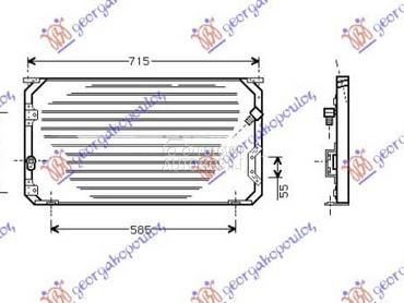 NEMA- HLADNJAK KLIME... za Toyota Corolla od 1992. do 1996. god.