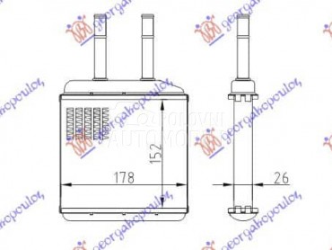 GREJAC KABINE za Chevrolet Matiz za 2005. god.