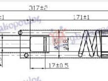 AMORTIZER GEPEK VRATA 10... za Volkswagen Touareg od 2003. do 2010. god.