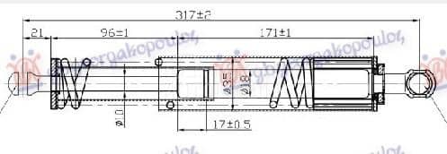AMORTIZER GEPEK VRATA 10...