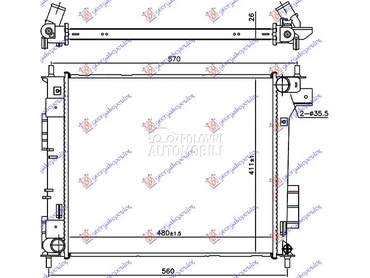 HLADNJAK MOTORA 1.6 CRDI... za Kia Soul od 2016. do 2019. god.