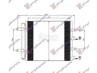HLADNJAK KLIME za Jaguar S-Type od 1999. do 2008. god.