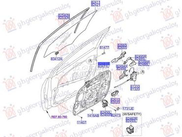 PODIZAC PREDNJEG PROZORA... za Hyundai i30 od 2014. do 2017. god.