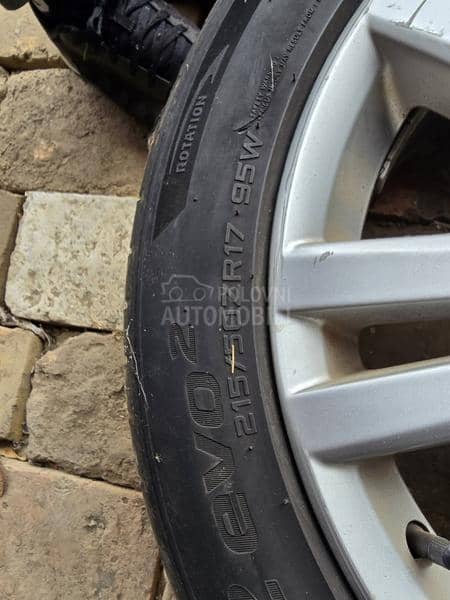 Aluminijumske felne sa 2 gume 17" 5 x 112