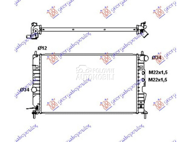 HLADNJAK MOTORA 1.6/1.8... za Opel Vectra B od 1999. do 2002. god.