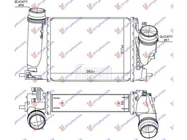 HLADNJAK INTERKULERA 1.6 DCi za Renault Megane za 2016. god.