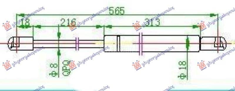 AMORTIZER GEPEK VRATA 5...