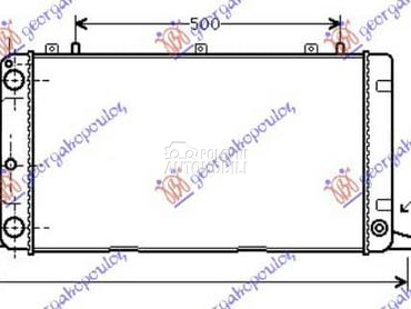 HLADNJAK MOTORA 1.6/2.0 za Audi 80 od 1991. do 1994. god.