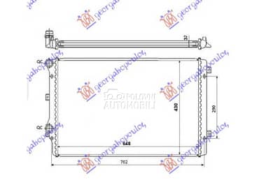 HLADNJAK MOTORA za Volkswagen Passat CC za 2012. god.