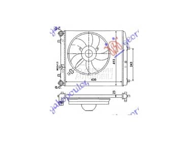 HLADNJAK MOTORA ZA SVE... za Škoda Rapid od 2012. do 2019. god.