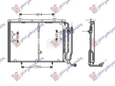 HLADNJAK KLIME 2.3/2.4i... za Mercedes Benz C Klasa od 1993. do 1999. god.