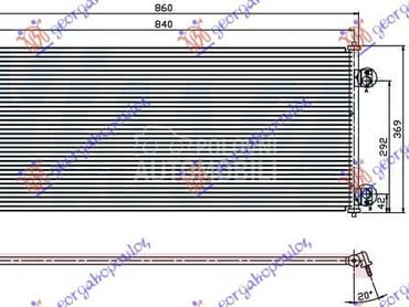 HLADNJAK KLIME BENZIN/DIZEL za Ford Transit Connect od 2000. do 2006. god.