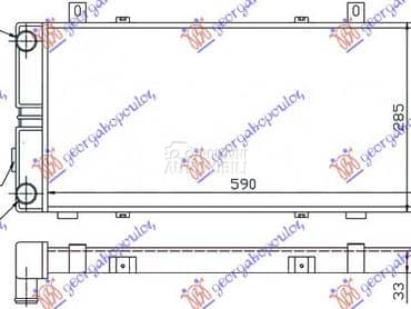 HLADNJAK MOTORA 1.6 za Volkswagen Caddy od 1996. do 2004. god.
