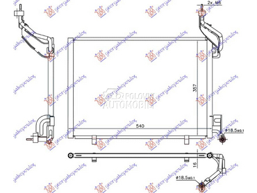 HLADNJAK KLIME 1.6 TDCi... za Ford B-Max za 2012. god.