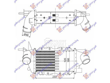 HLADNJAK INTERKULERA... za Opel Vectra B od 1999. do 2002. god.