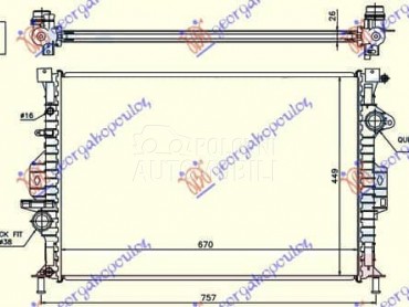 HLADNJAK MOTORA ZA SVE... za Volvo V60 od 2010. do 2013. god.