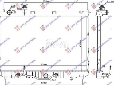 HLADNJAK MOTORA 2.0i 16v za Kia Carens od 2003. do 2006. god.