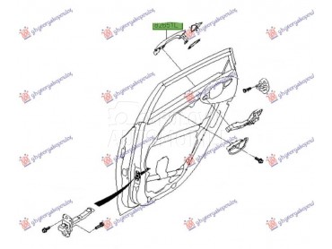 KVAKA ZADNJIH VRATA... za Hyundai i30 od 2012. do 2014. god.