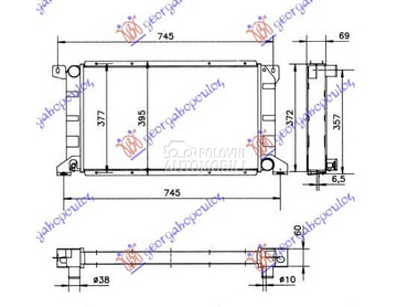 HLADNJAK MOTORA 2.5 TD... za Ford Transit Connect od 1992. do 1995. god.