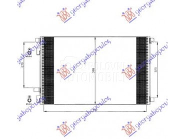 HLADNJAK KLIME BENZIN/DIZEL za Renault Megane od 2002. do 2005. god.