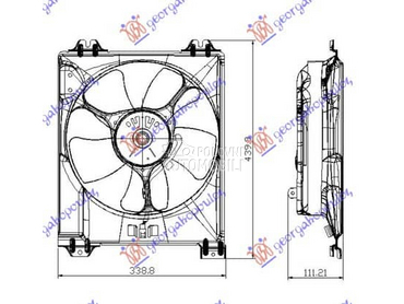 VENTILATOR KOMPLET (1.9JTD... za Fiat Sedici za 2007. god.