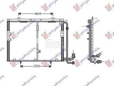 HLADNJAK KLIME za Mercedes Benz CLK Klasa od 1997. do 2002. god.