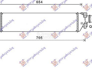 HLADNJAK INTERKULERA 1.6... za Opel Mokka za 2016. god.
