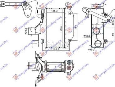 HLADNJAK INTERKULERA 1.4... za Toyota Corolla od 2002. do 2004. god.