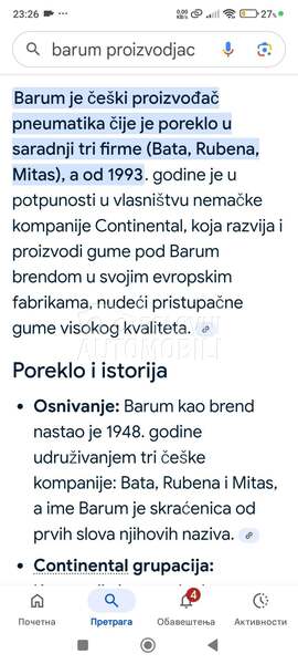 Barum 195/60 R16 Letnja