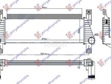 HLADNJAK INTERKULERA 2.2... za Ford Ranger od 2015. do 2019. god.