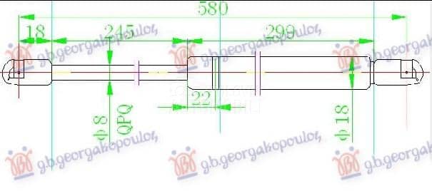 AMORTIZER GEPEK VRATA 320...