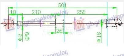 AMORTIZER GEPEK VRATA 5...