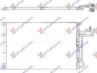 HLADNJAK KLIME 2.4i 20V... za Volvo C30 za 2010. god.