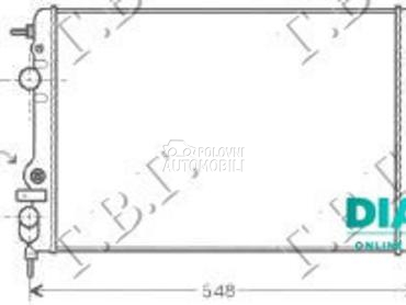HLADNJAK MOTORA 1.4/1.6/1.8/2. za Renault Megane od 1999. do 2003. god.