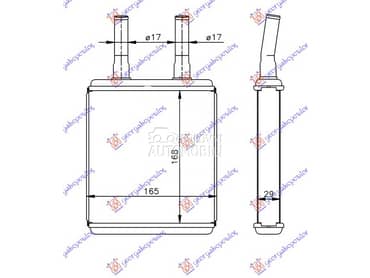 GREJAC KABINE za Hyundai Accent od 1997. do 1999. god.